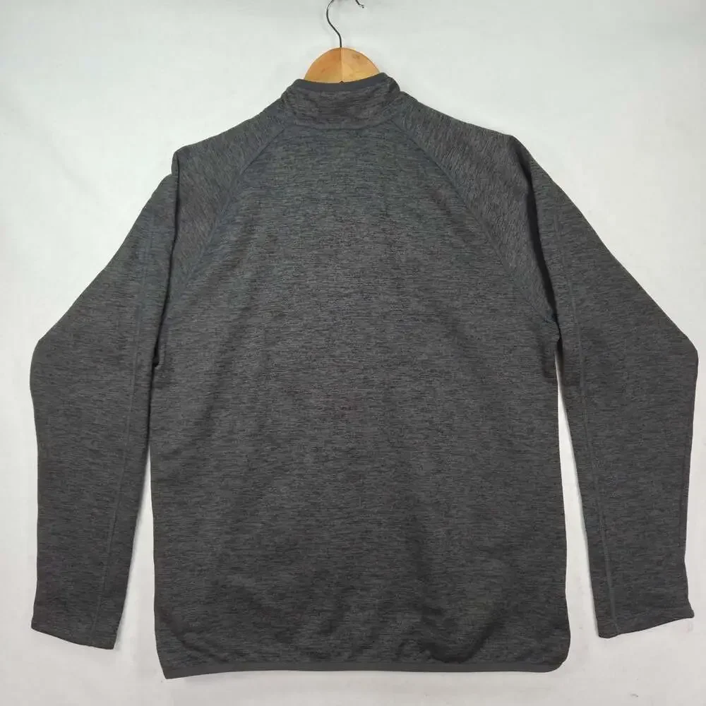 The North Face Mens Large Canyonlands 1/2 Zip Fleece Pullover Jacket Charcoal